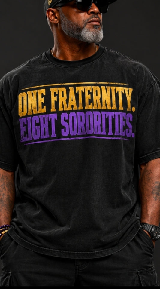 1 fraternity 8 sororities